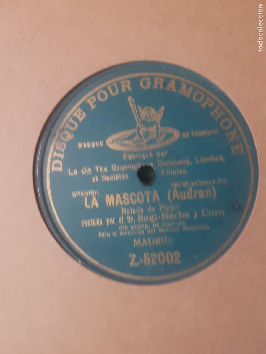 Discos de pizarra: LA MASCOTA (AUDRAN) LA BALADA DE PIPPO - Foto 1