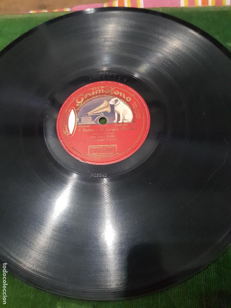 Discos de pizarra: DISCO DE PIZARRA,EL BARBIERIR DE SEVILLA - Foto 3