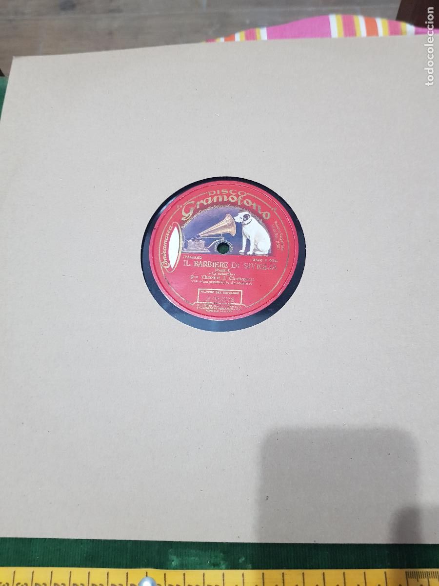 Discos de pizarra: DISCO DE PIZARRA,EL BARBIERIR DE SEVILLA - Foto 2