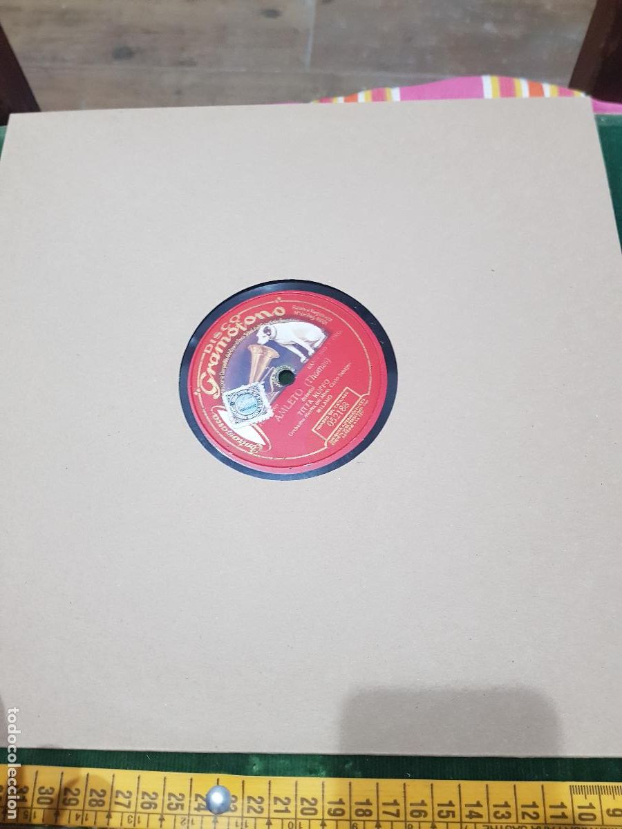 Discos de pizarra: DISCO DE PIZARRA,AMLETO -TITTA RUFFO - Foto 2