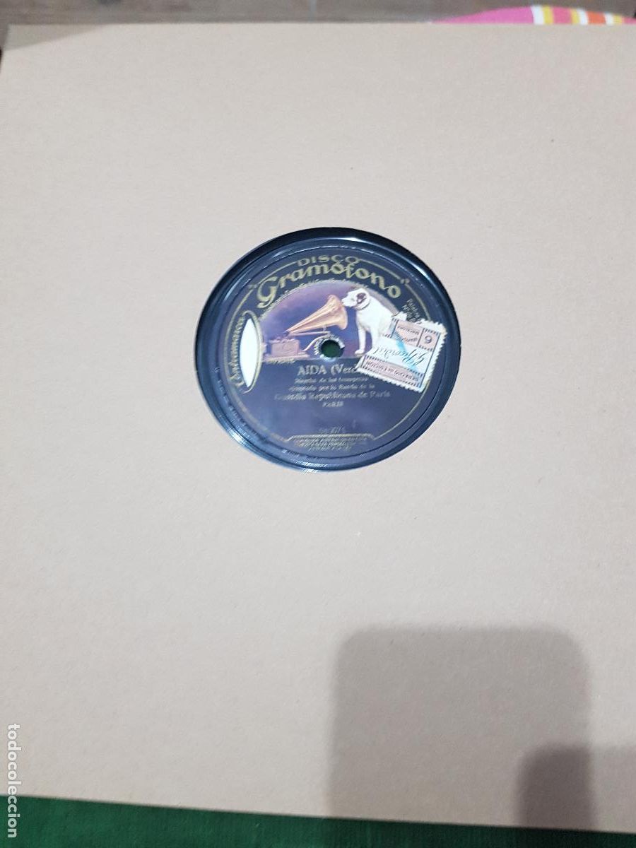 Discos de pizarra: DISCO DE PIZARRA,AIDA VERDI - Foto 3
