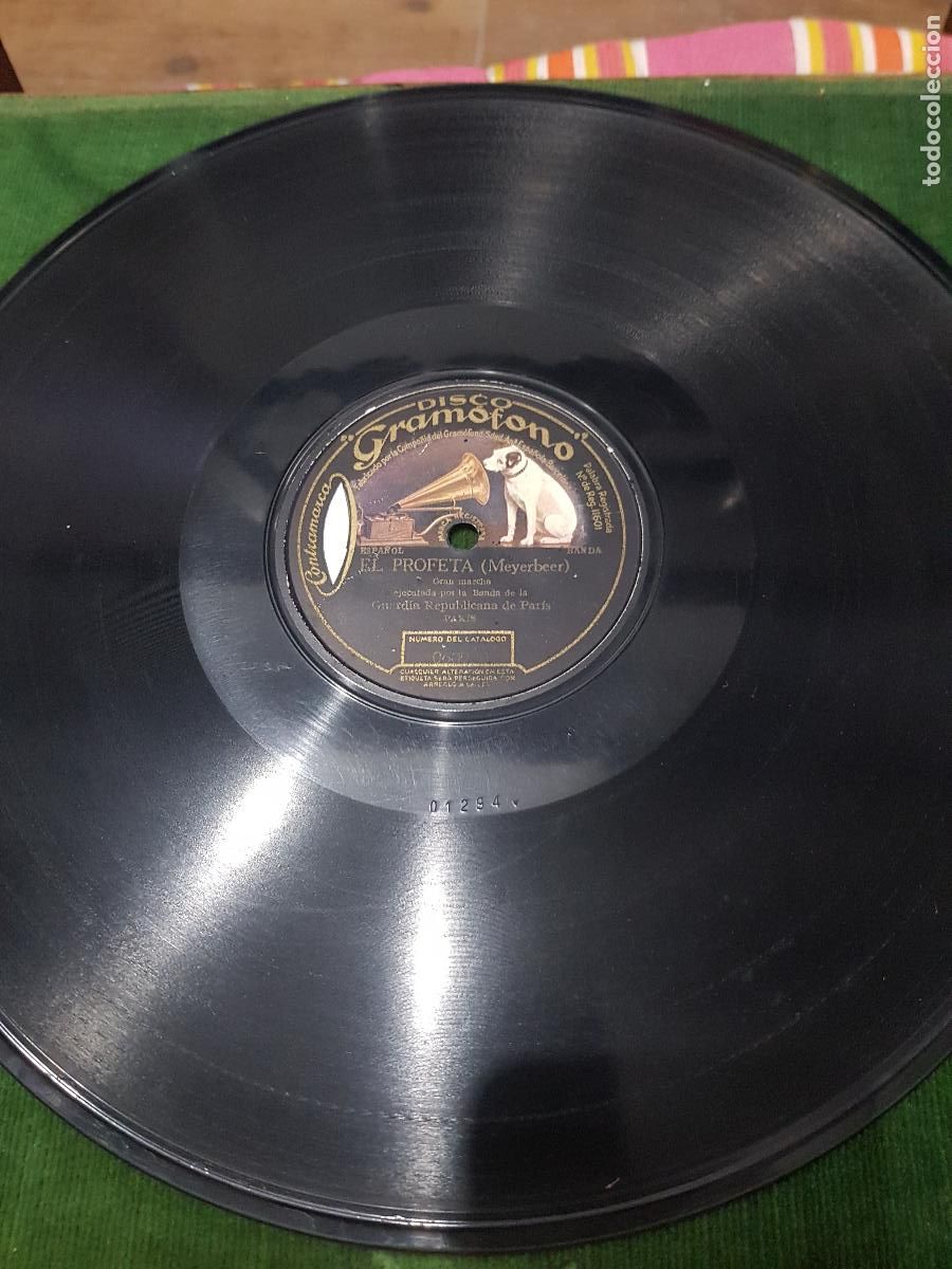 Discos de pizarra: DISCO DE PIZARRA,AIDA VERDI - Foto 4