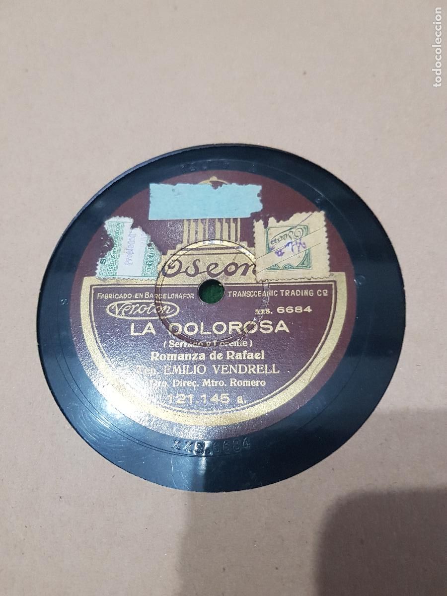 Discos de pizarra: DISCO DE PIZARRA,LA DOLOROSA - Foto 2