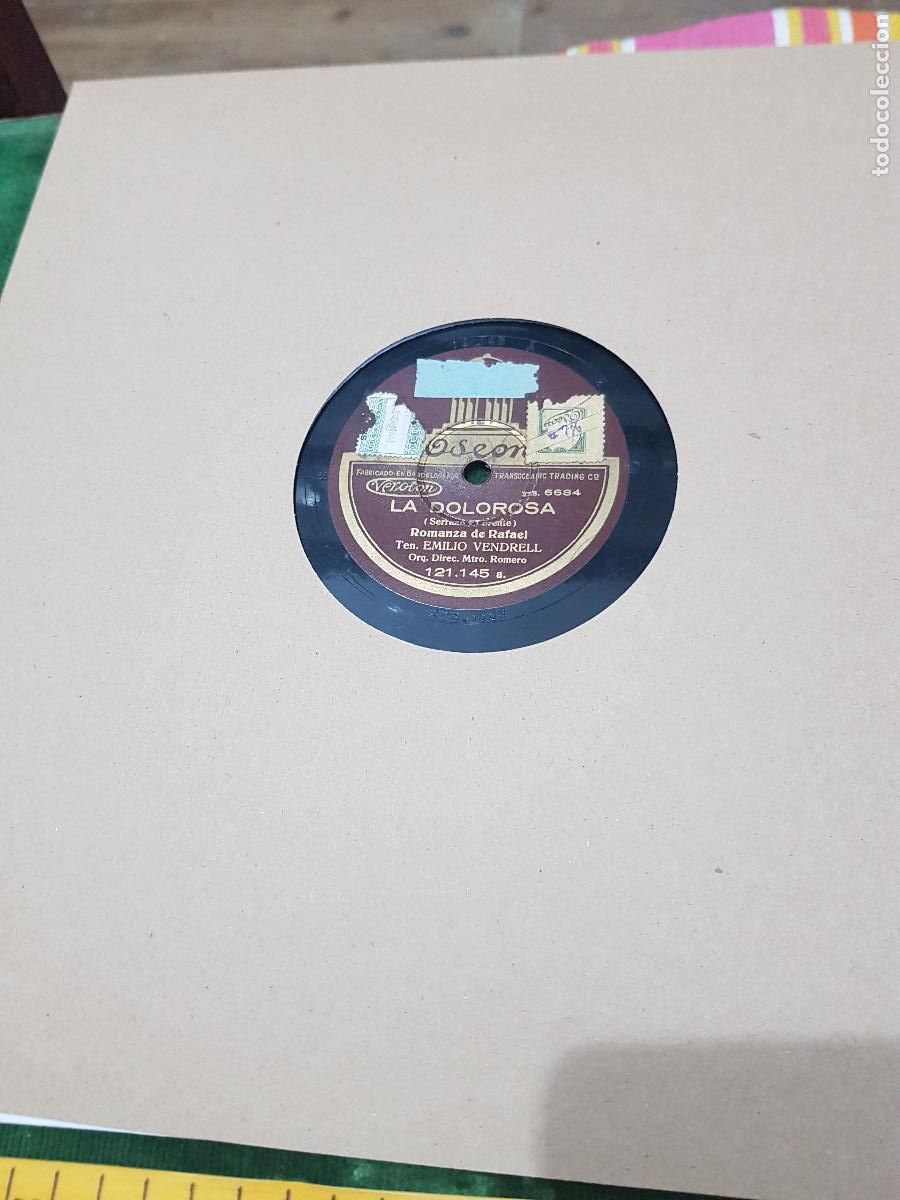 Discos de pizarra: DISCO DE PIZARRA,LA DOLOROSA - Foto 3