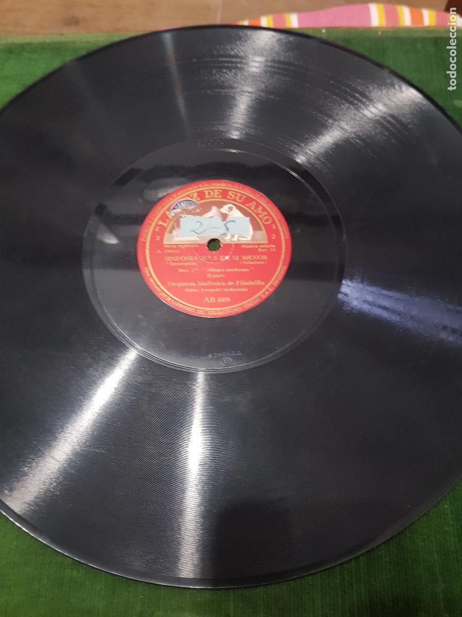 Discos de pizarra: DISCO DE PIZARRA,SINFONIA N&ordm;8 EN SI MENOR - Foto 4