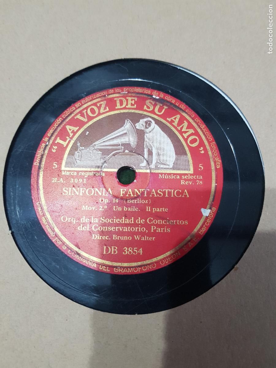 Discos de pizarra: DISCO DE PIZARRA,SINFONIA FANTASTICA - Foto 1