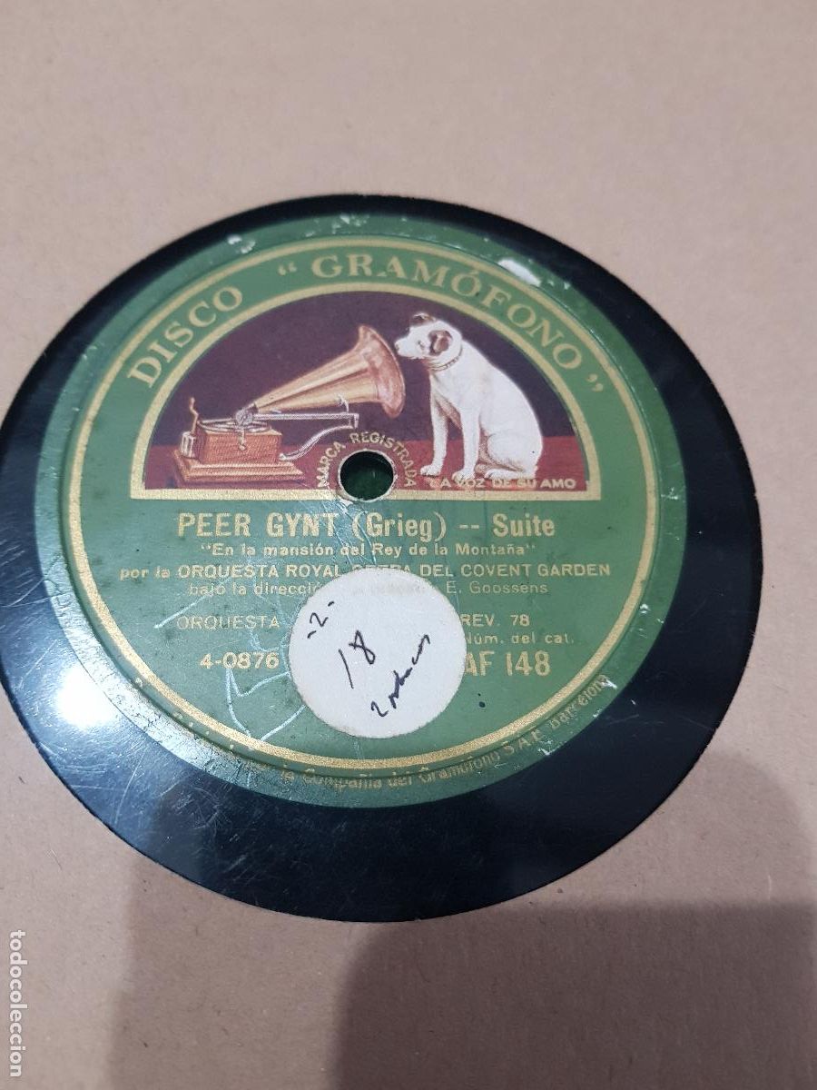 Discos de pizarra: DISCO DE PIZARRA,PEER GYNT GRIEG SUITE - Foto 2