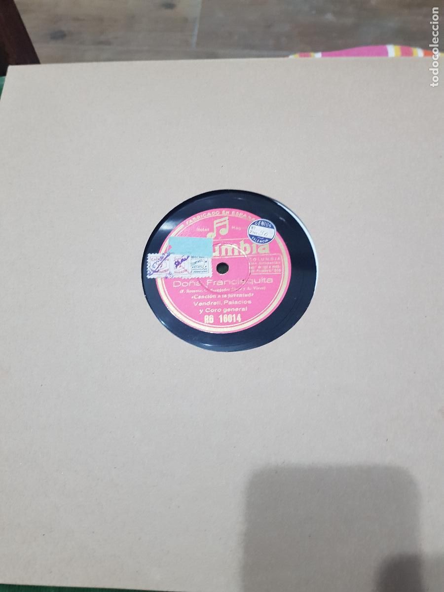 Discos de pizarra: DISCO DE PIZARRA,DO&Ntilde;A FRANCISQUITA - Foto 3