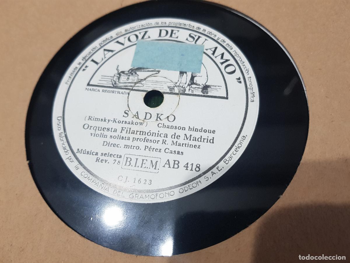 Discos de pizarra: DISCO DE PIZARRA,ANDANTE DE LA CASSATION MOZART - Foto 2