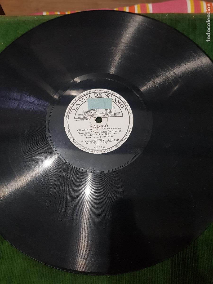 Discos de pizarra: DISCO DE PIZARRA,ANDANTE DE LA CASSATION MOZART - Foto 4