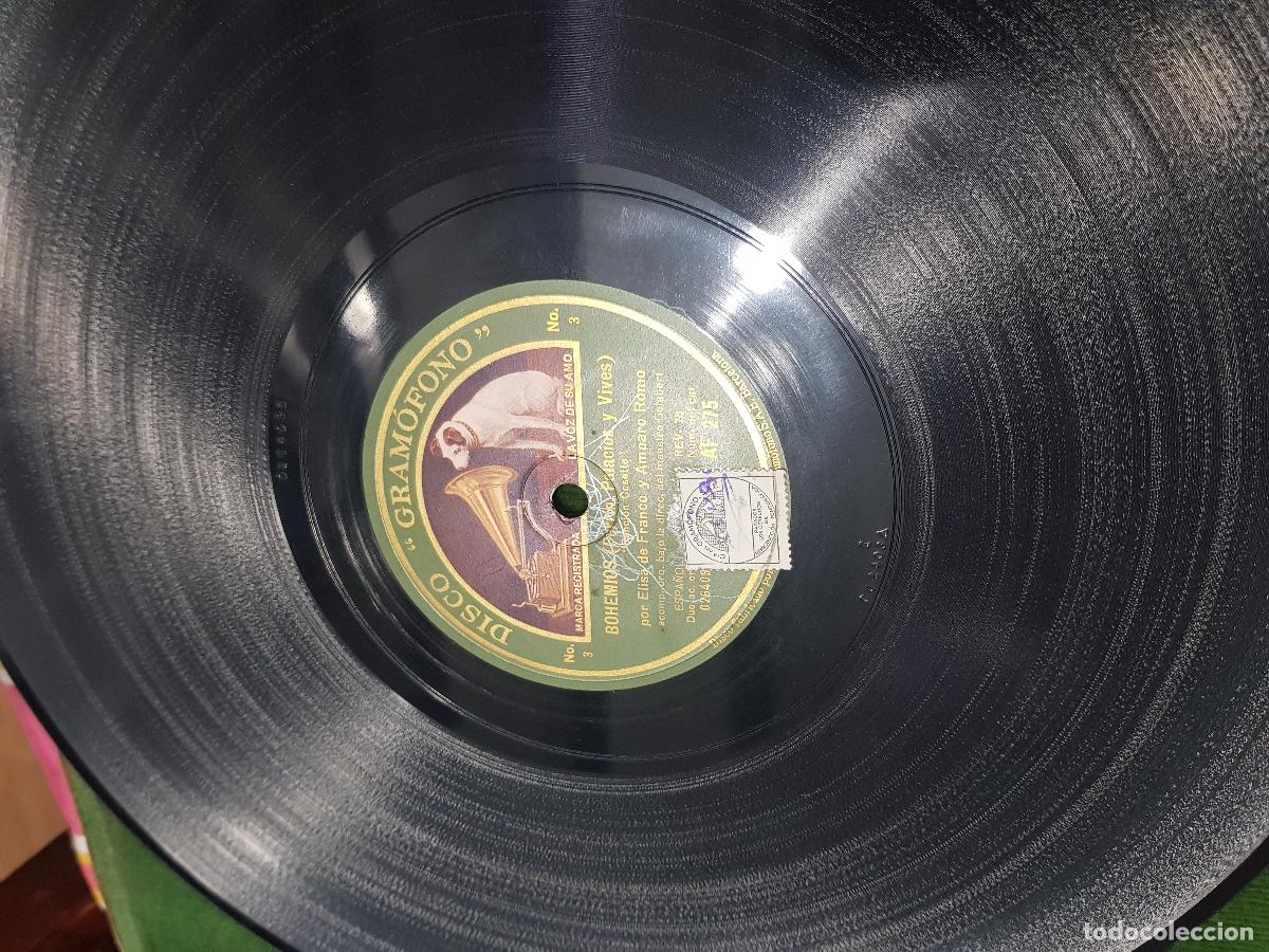 Discos de pizarra: DISCO DE PIZARRA,BOHEMIOS,PERIN PALACIOS Y VIVES - Foto 2