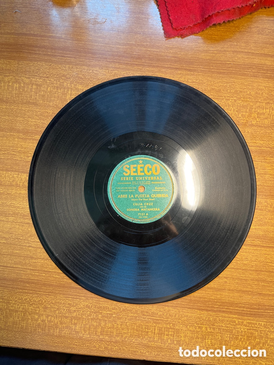 Discos de pizarra: Celia Cruz Sonora Marancera - Abre la puerta querida/ Yembe Laroco - Foto 3