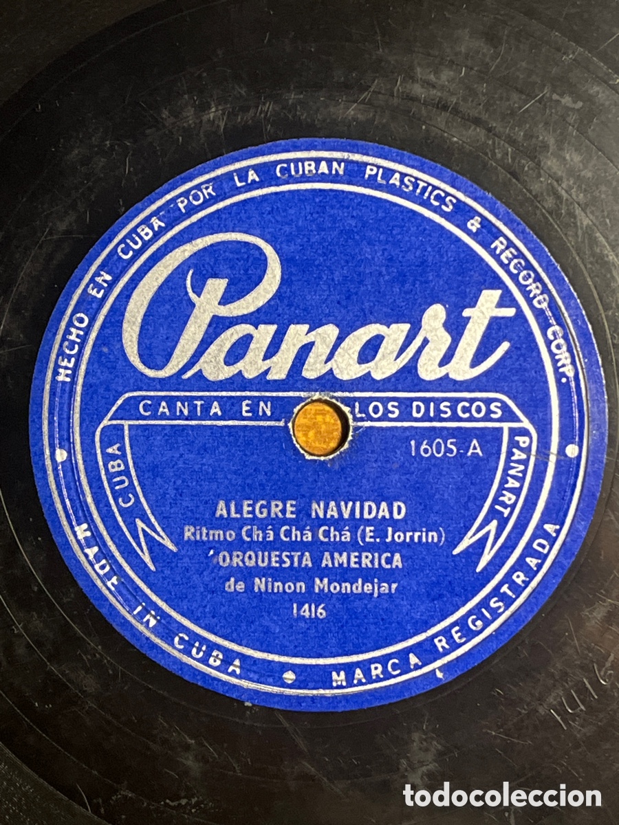 Discos de pizarra: Orquesta Am&eacute;rica - Rival / Alegre Navidad - ChA ChA ChA Cuba - Foto 1