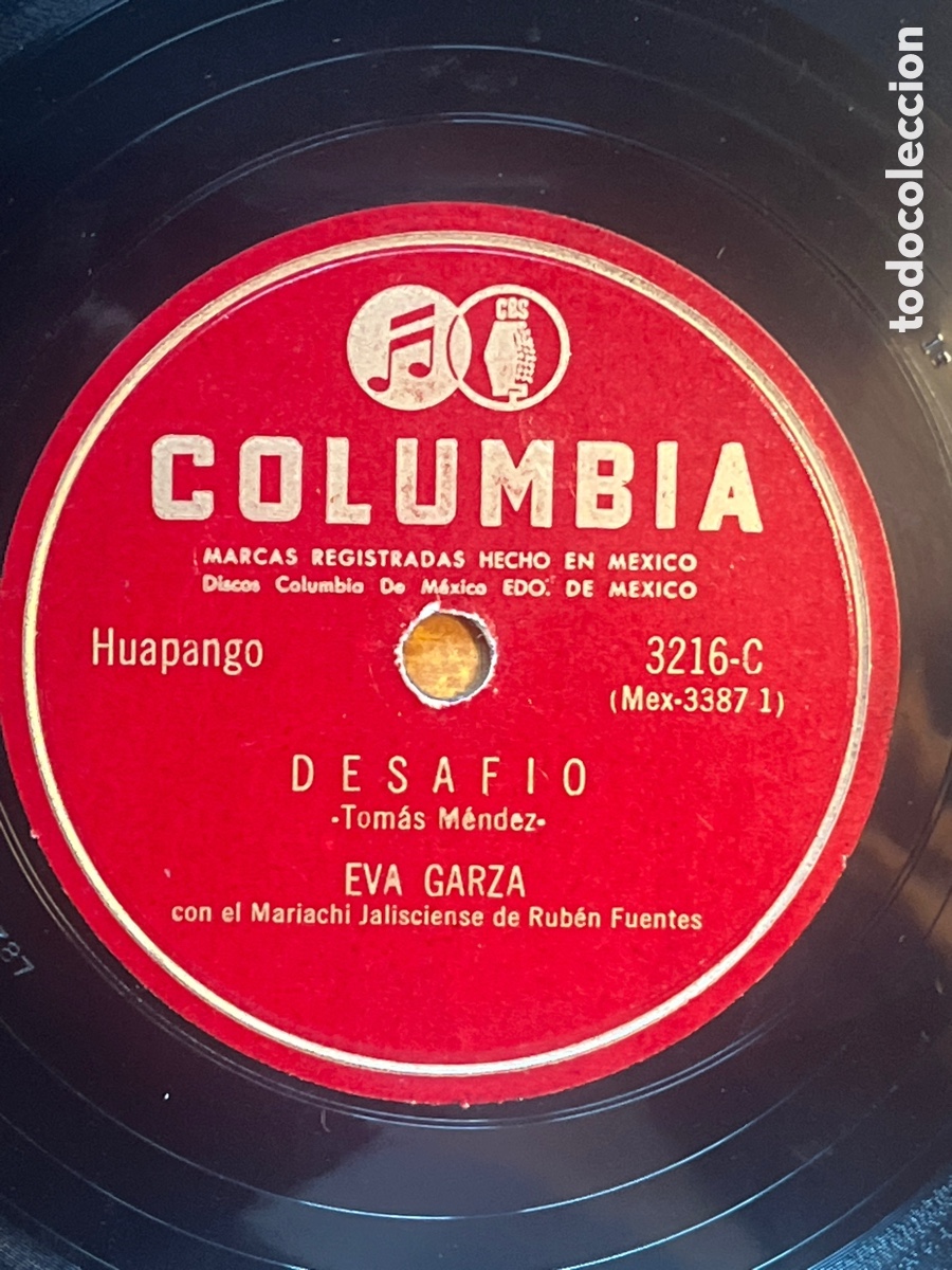 Discos de pizarra: Eva Garza - Desaf&iacute;o / El &Uacute;ltimo Aviso - Ranchera M&eacute;xico - Foto 2