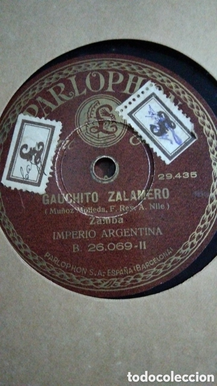 Discos de pizarra: Lote discos De pizarra Imperio Argentina y Celia Gamez - Foto 3