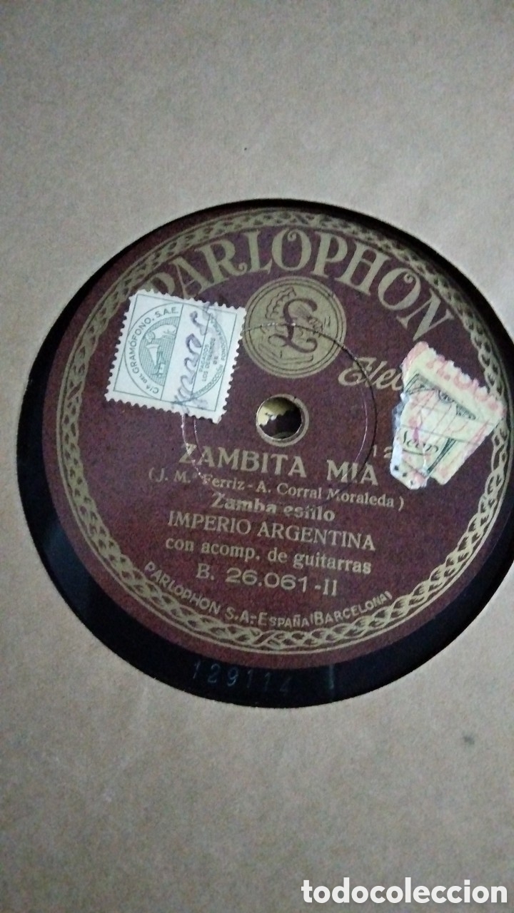 Discos de pizarra: Lote discos De pizarra Imperio Argentina y Celia Gamez - Foto 12