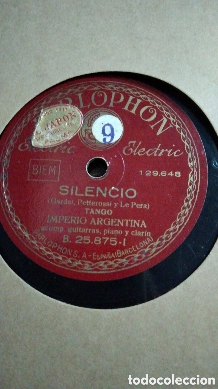 Discos de pizarra: Lote discos De pizarra Imperio Argentina y Celia Gamez - Foto 13