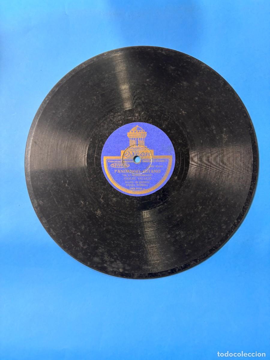 Discos de pizarra: DISCO PIZARRA - MANUEL VALLEJO - FANDANGO GITANO / FANDANGO NUEVO - ODEON - Foto 1