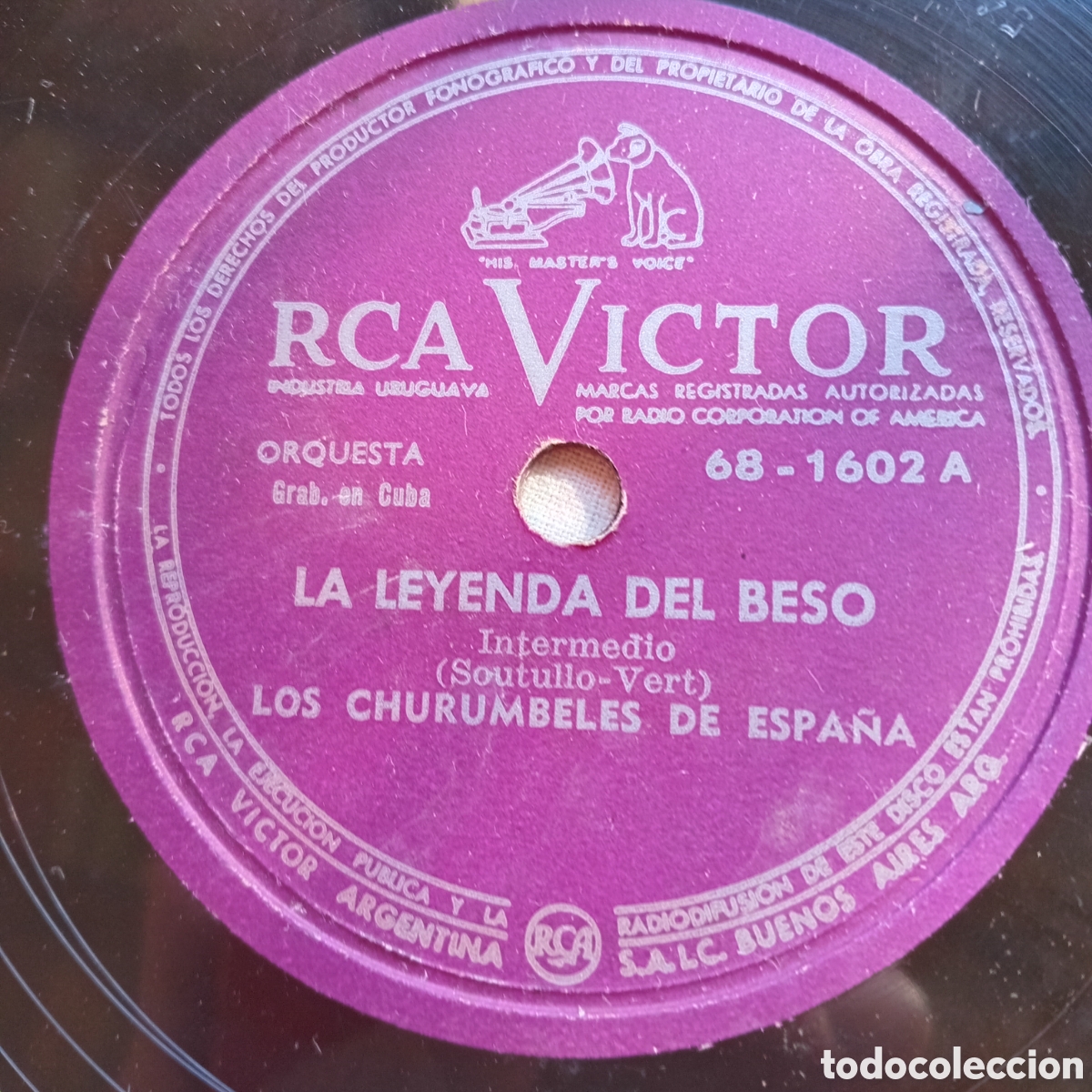 Discos de pizarra: LA LEYENDA DEL BESO - LA BODA DE LUIS ALONSO - Foto 2