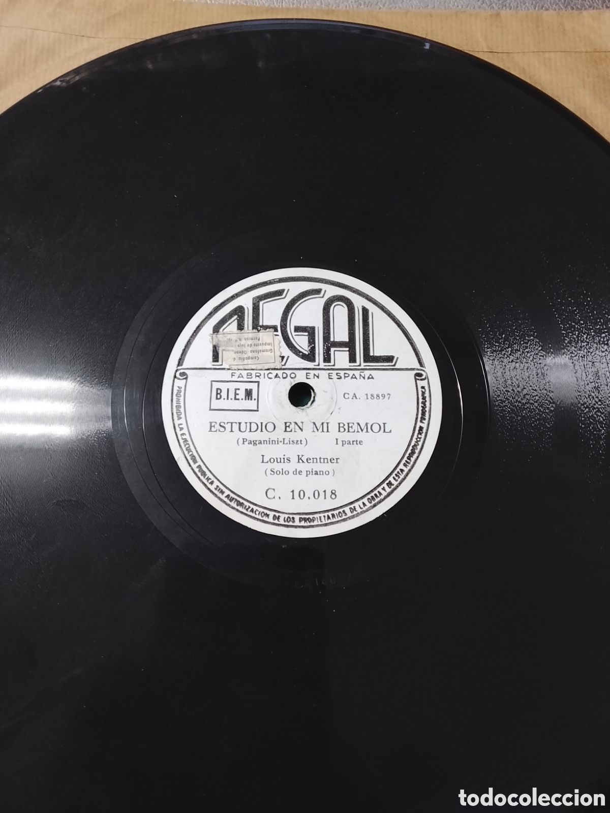Discos de pizarra: Disco de pizarra Estudio en mi bemol solo de piano - Foto 2