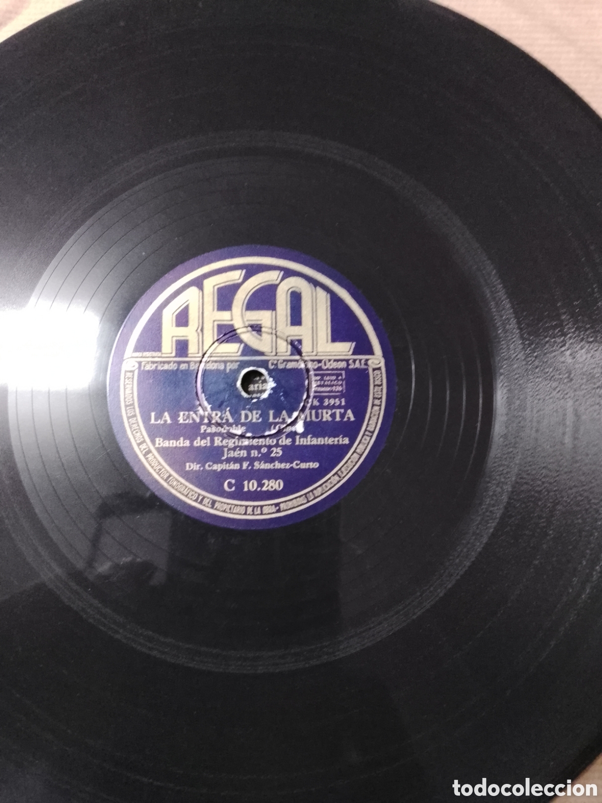 Discos de pizarra: Disco de pizarra la entra de la murta - Foto 1