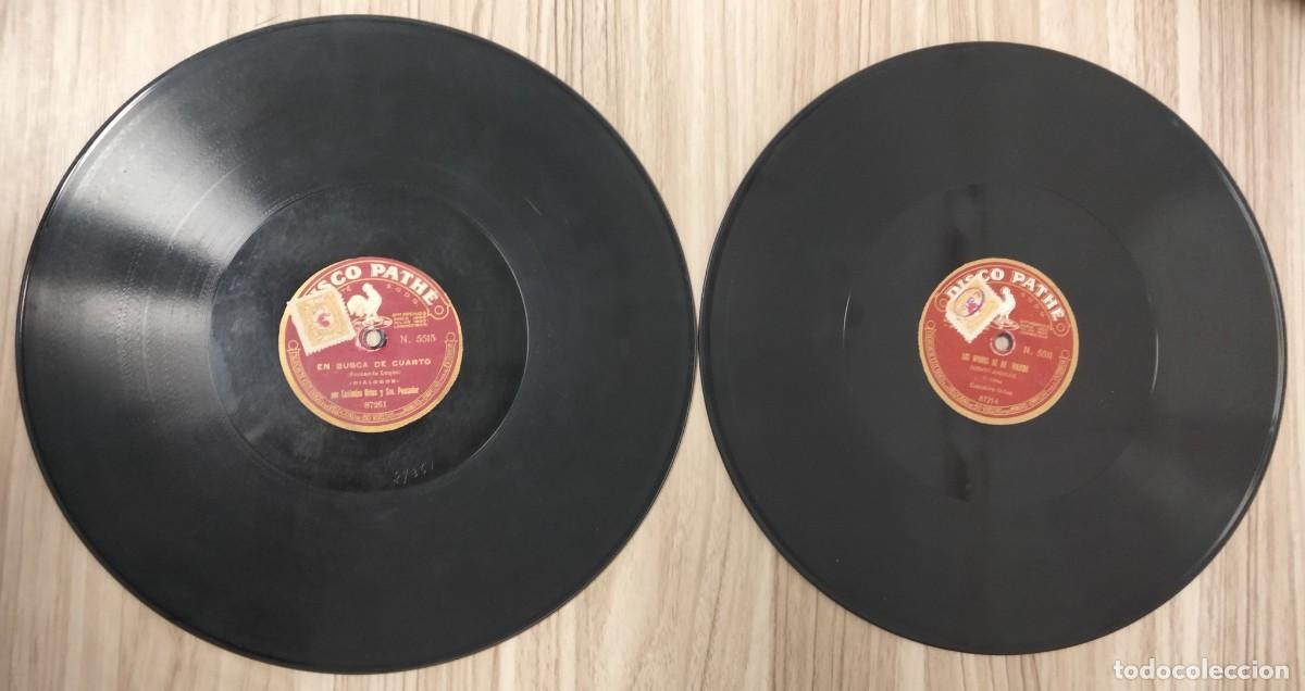 Discos de pizarra: Lote 2 discos Path&egrave; de Casimiro Ortas - Foto 1
