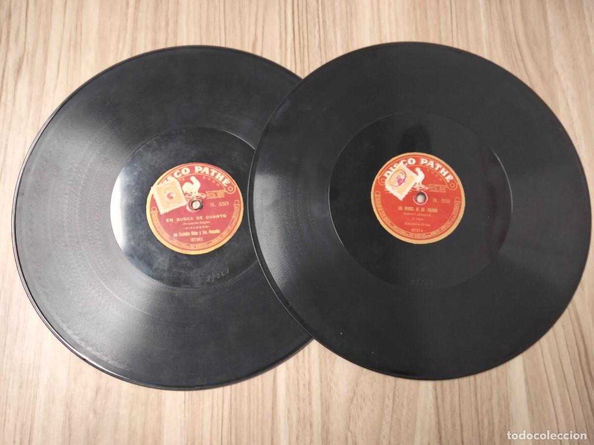 Discos de pizarra: Lote 2 discos Path&egrave; de Casimiro Ortas - Foto 2