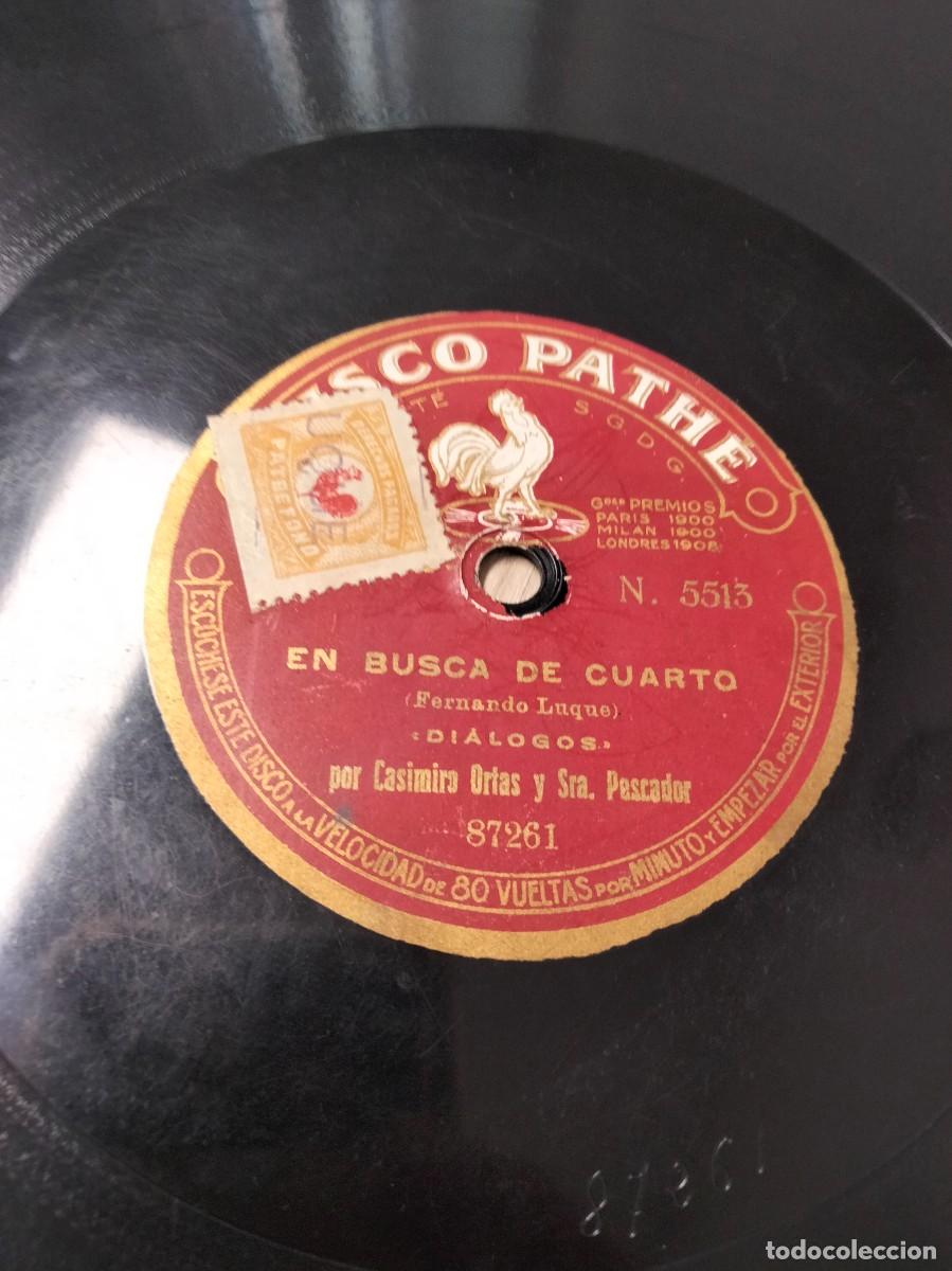 Discos de pizarra: Lote 2 discos Path&egrave; de Casimiro Ortas - Foto 4