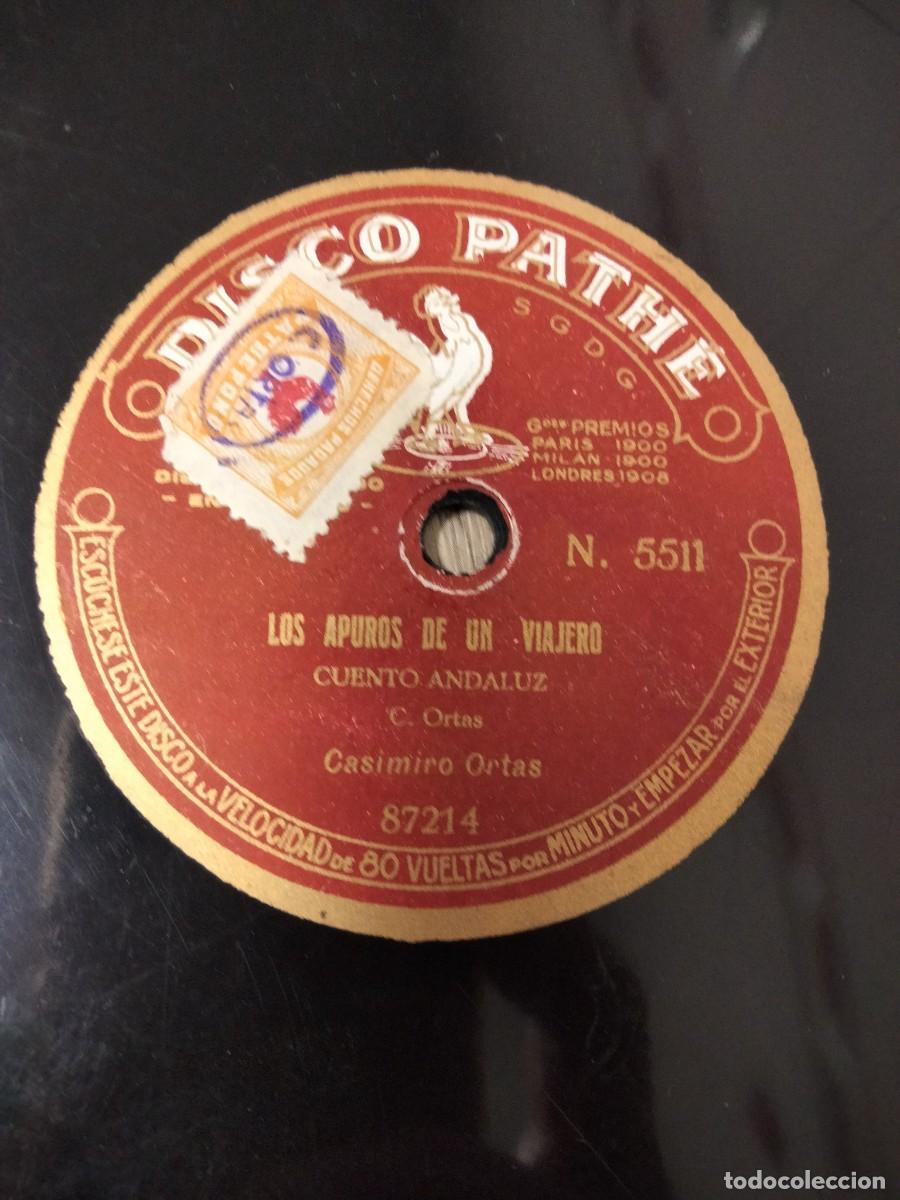 Discos de pizarra: Lote 2 discos Path&egrave; de Casimiro Ortas - Foto 7