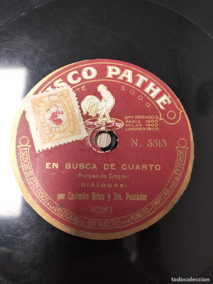 Discos de pizarra: Lote 2 discos Path&egrave; de Casimiro Ortas - Foto 8