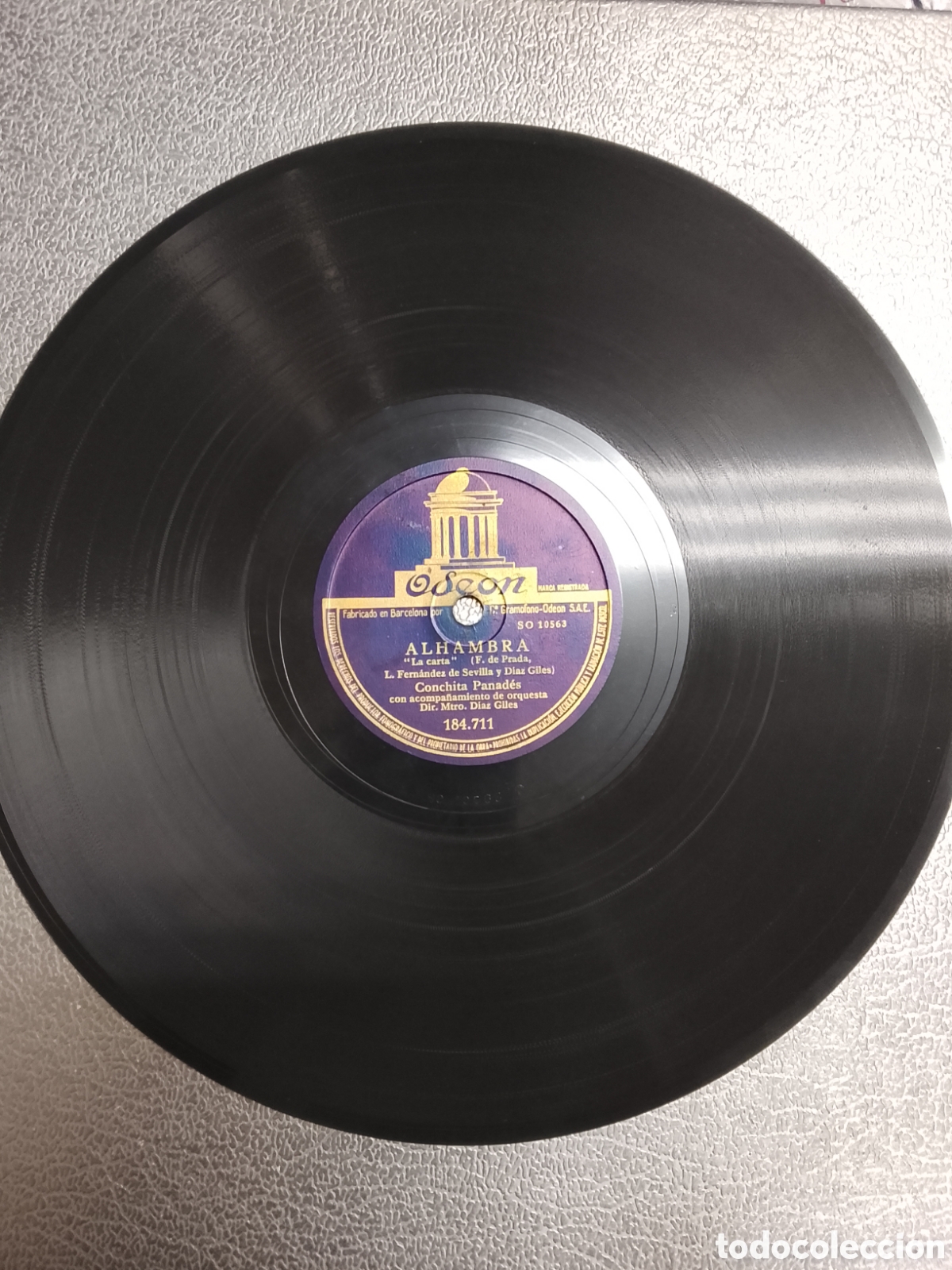 Discos de pizarra: Disco de pizarra El Divo Marcos Redondo - Foto 3