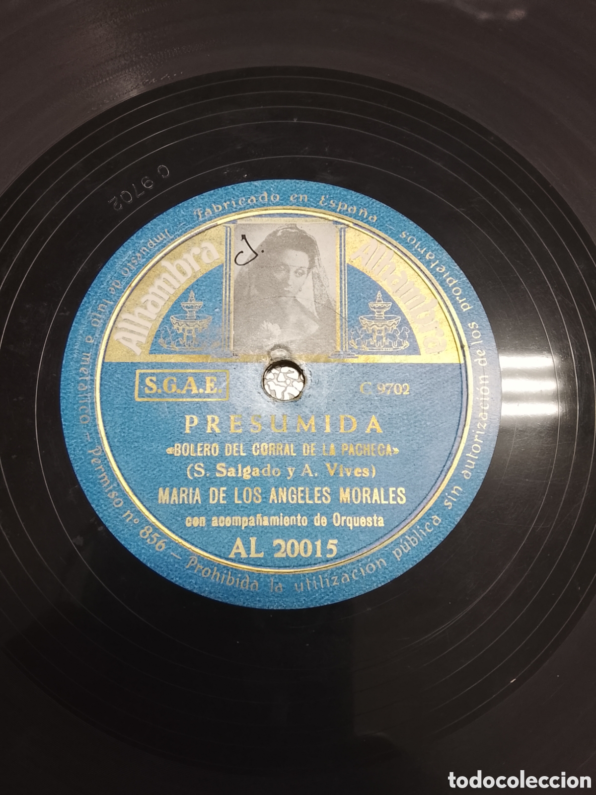Discos de pizarra: Disco de pizarra De Madrid al cielo - Foto 2
