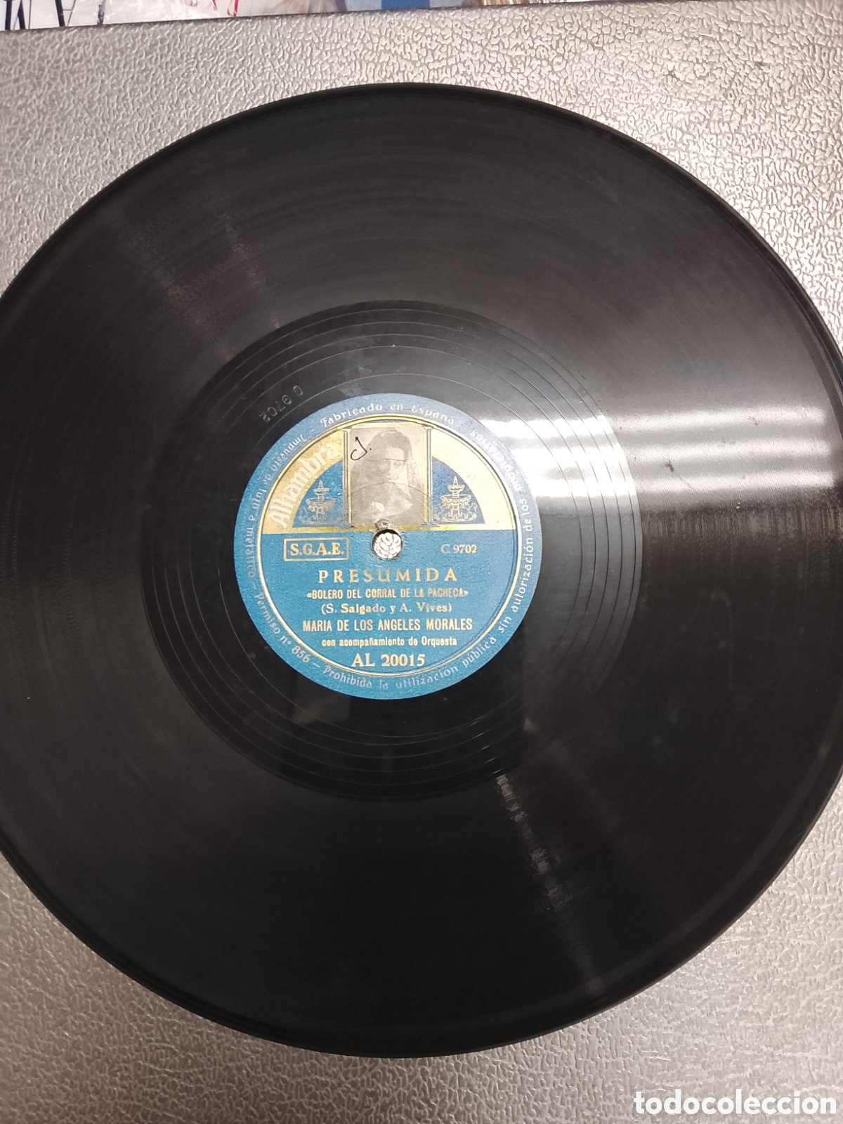 Discos de pizarra: Disco de pizarra De Madrid al cielo - Foto 3