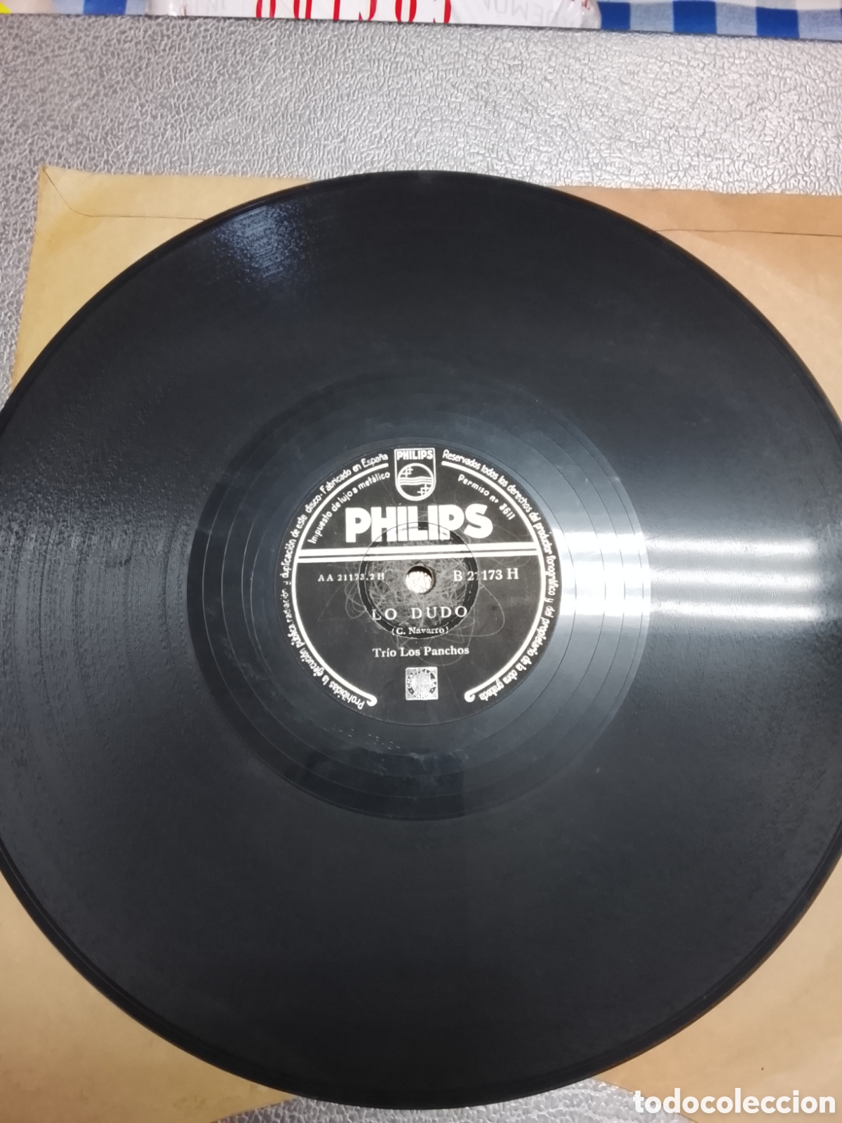Discos de pizarra: Disco de pizarra Tr&iacute;o Los panchos - Foto 3
