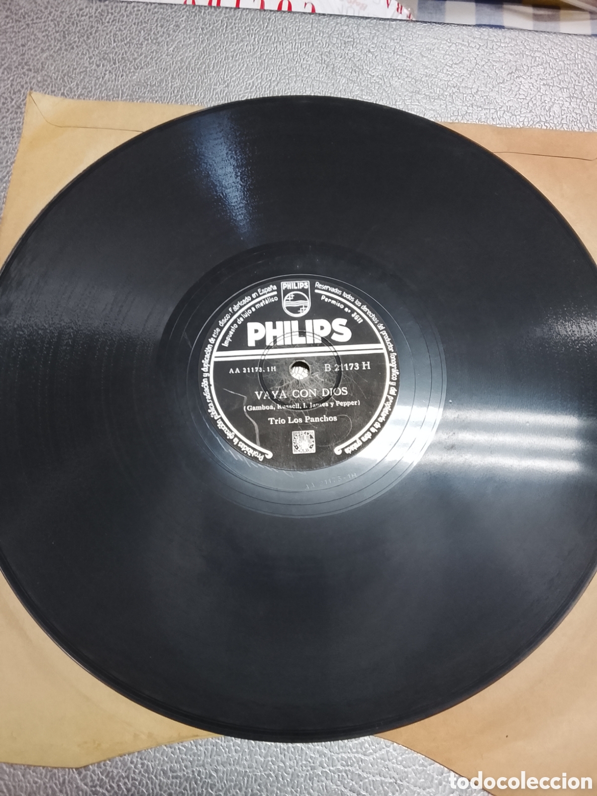 Discos de pizarra: Disco de pizarra Tr&iacute;o Los panchos - Foto 4