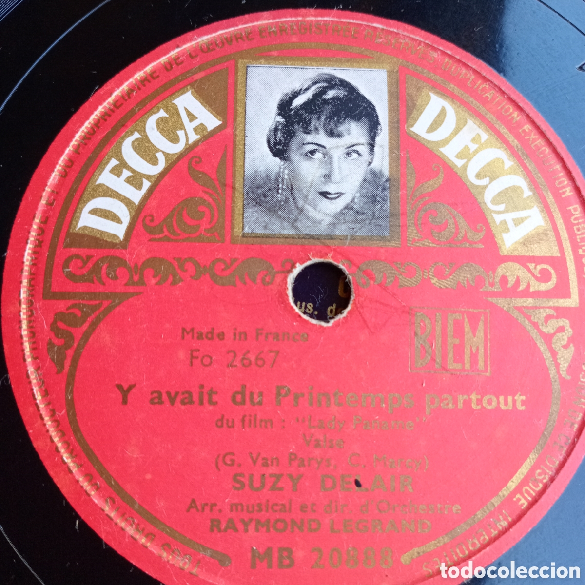 Discos de pizarra: Y AVALT DE PRINTEMPS PARTOUT -DU T CA - S. DELAIR - Foto 1
