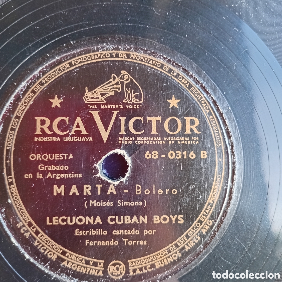 Discos de pizarra: EL MANISERO y MARTA LOS LECUONA - Foto 2