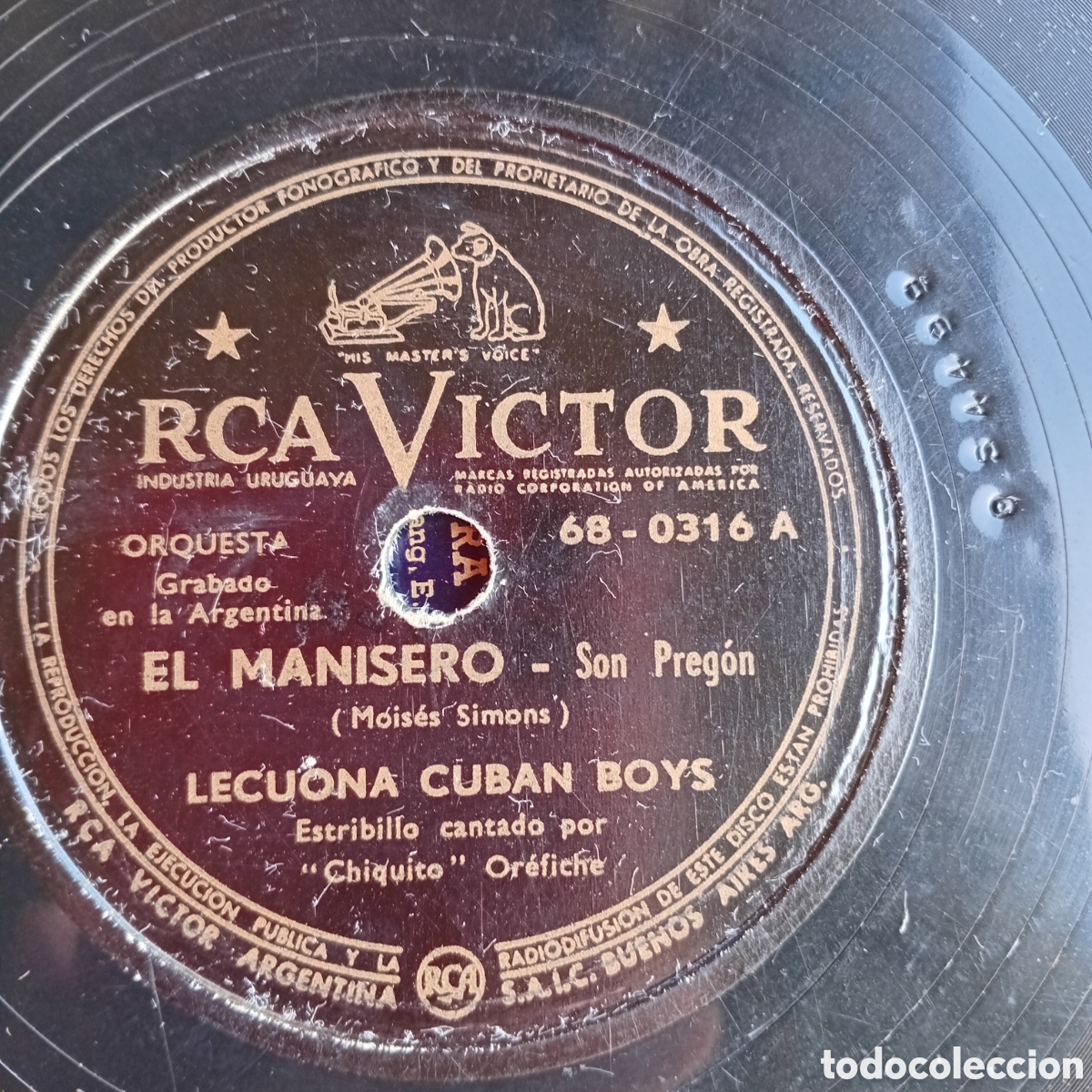 Discos de pizarra: EL MANISERO y MARTA LOS LECUONA - Foto 3