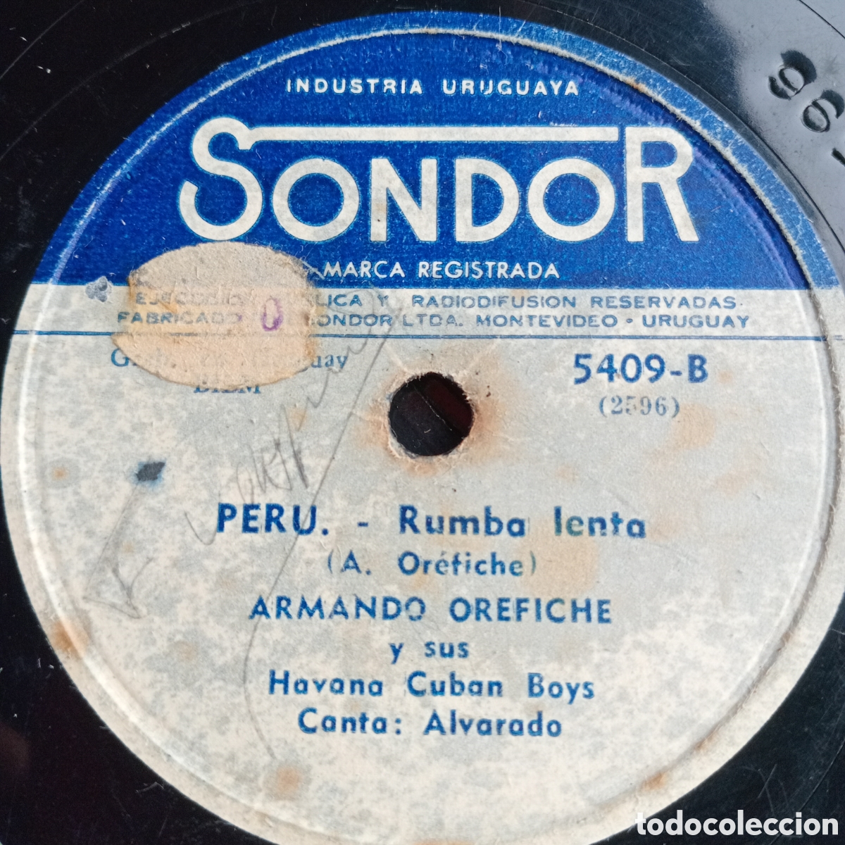 Discos de pizarra: ARMANDO OREFICHE Y SUS HABANA CUBAN BOYS - Foto 2