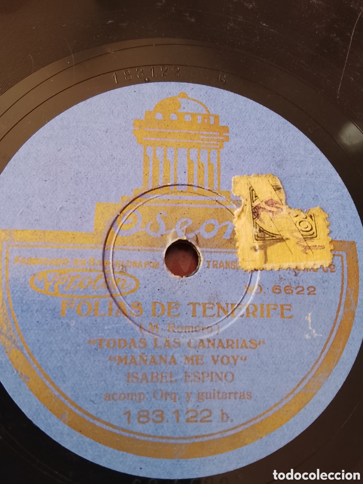 Discos de pizarra: Disco de pizarra Isabel espino - Foto 1