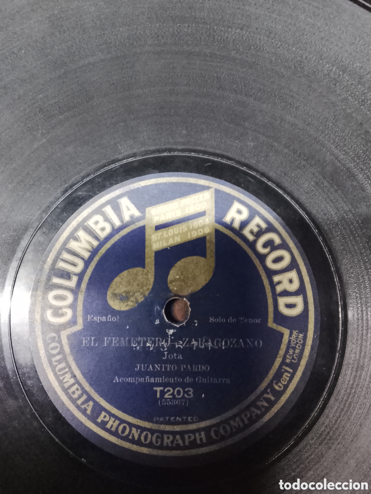 Discos de pizarra: Disco de pizarra Juanito pardo - Foto 1