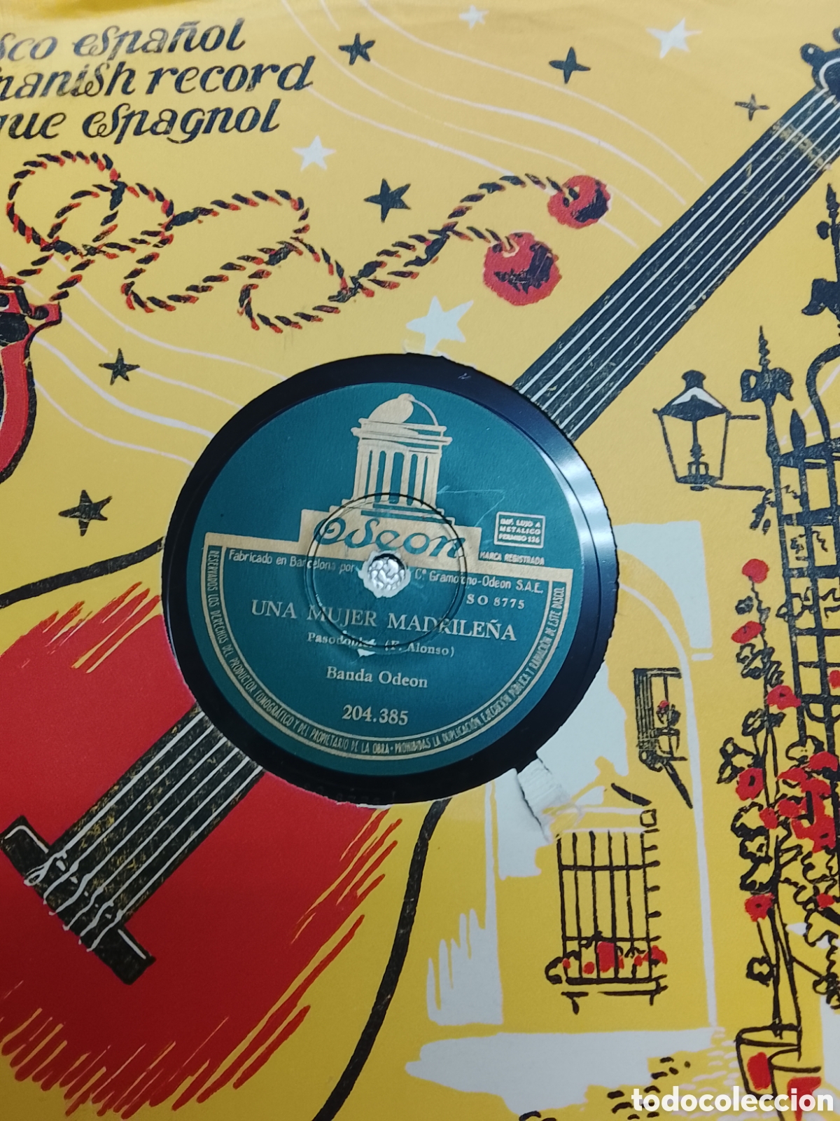 Discos de pizarra: Disco de pizarra Una mujer madrile&ntilde;a - Foto 1