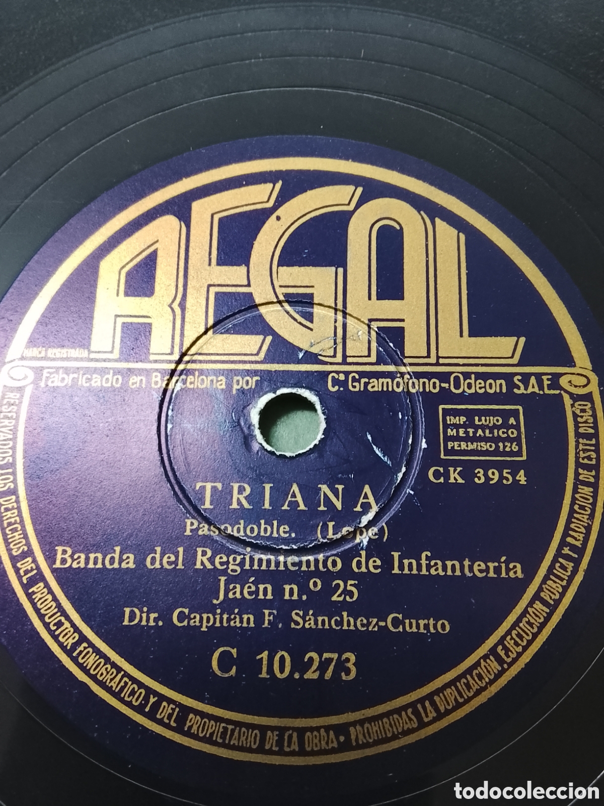 Discos de pizarra: Disco de pizarra Triana y Gallito - Foto 1
