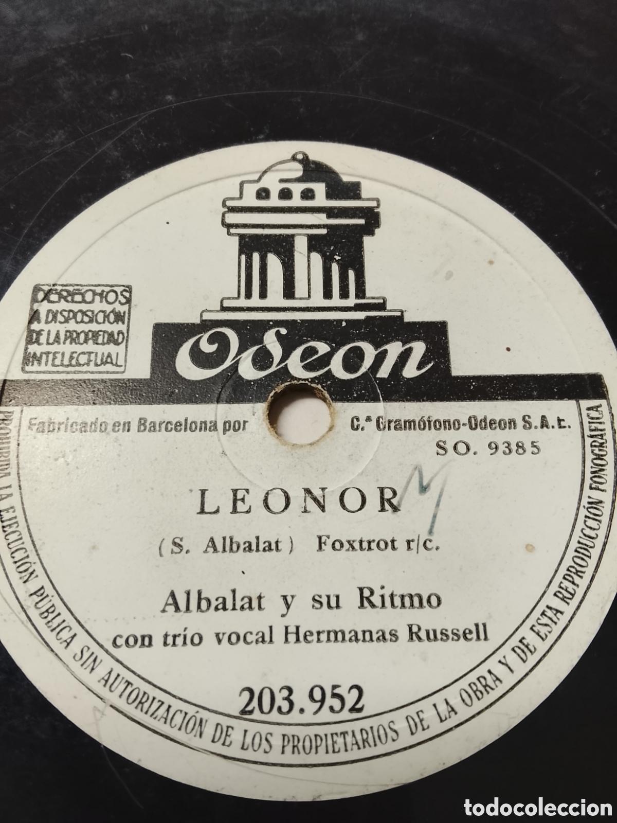 Discos de pizarra: Disco de pizarra albalat y su ritmo - Foto 1