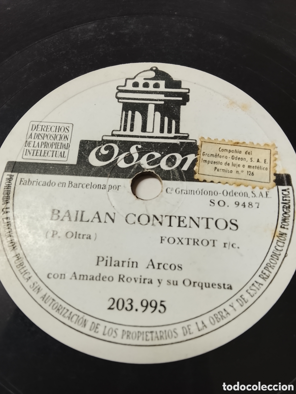 Discos de pizarra: Disco de pizarra Pilar&iacute;n arcos - Foto 2