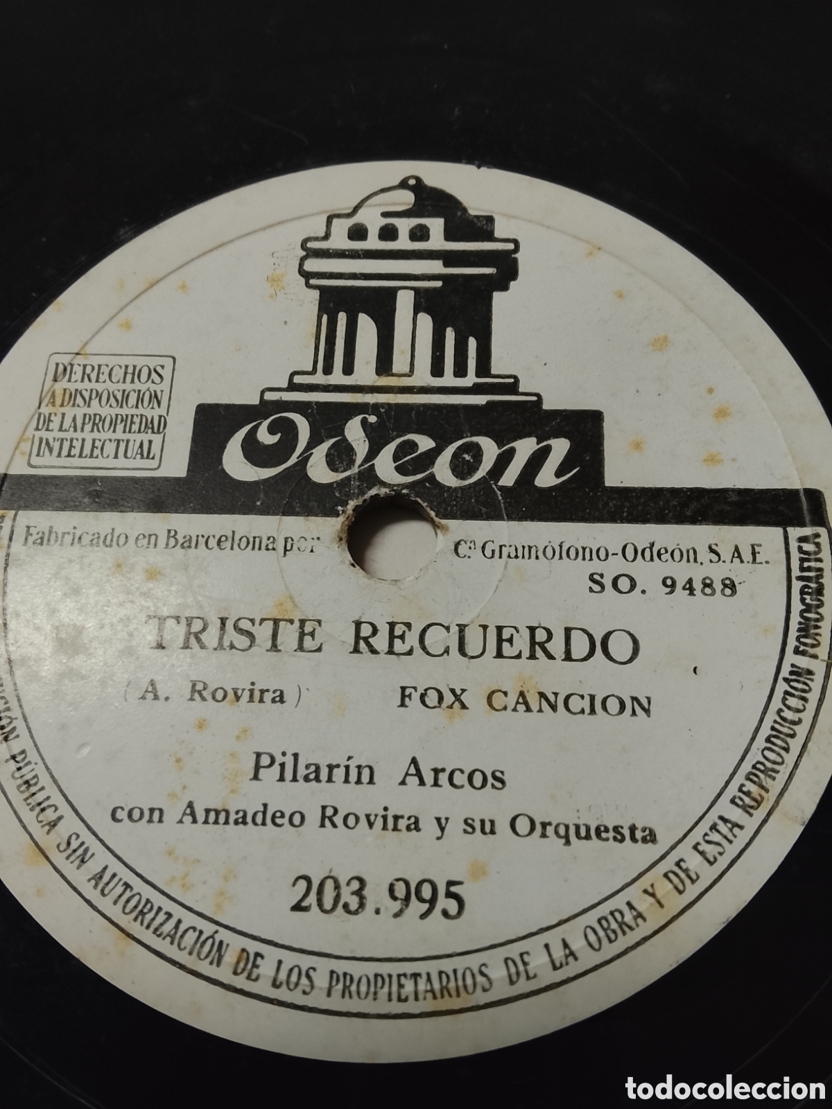 Discos de pizarra: Disco de pizarra Pilar&iacute;n arcos - Foto 1