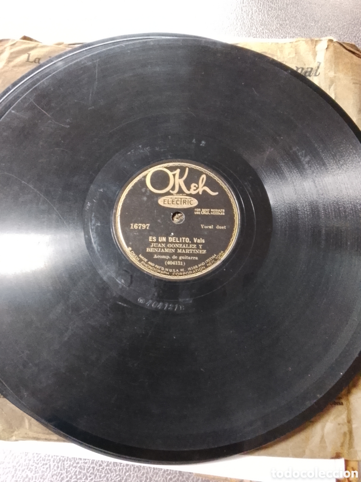 Discos de pizarra: Disco de pizarra Juan Gonz&aacute;lez y Benjam&iacute;n Mart&iacute;nez - Foto 3