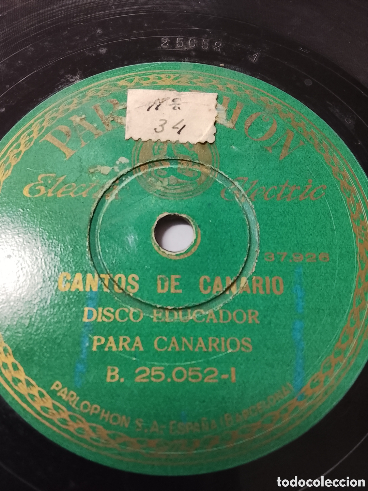 Discos de pizarra: Disco de pizarra cantos de canario disco educador - Foto 1