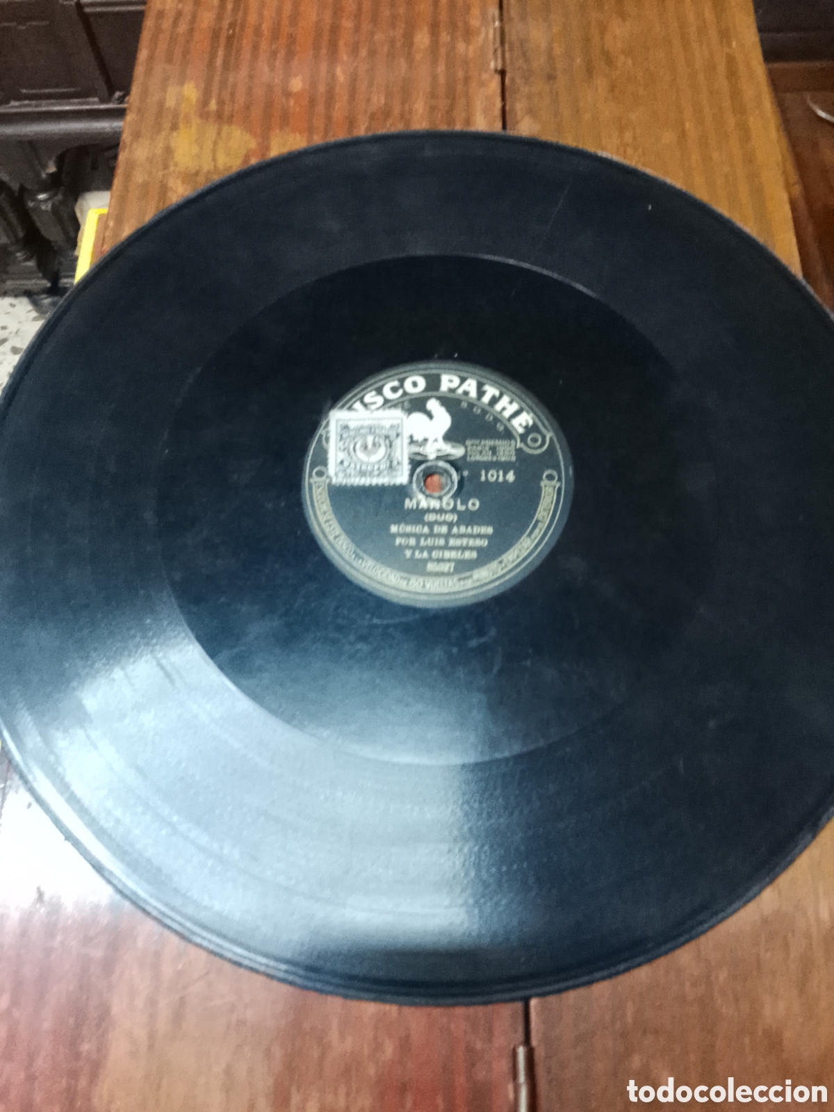 Discos de pizarra: Disco de pizarra Pathe Mieres del camino - Foto 3
