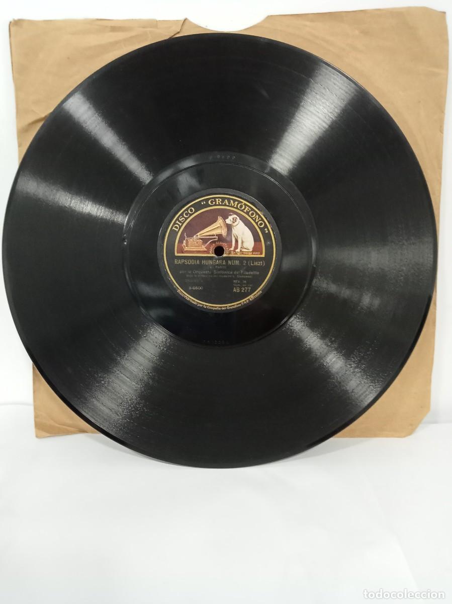 Discos de pizarra: RAPSODIA HUNGARA NUM. 2 - ORQUESTA SINFONICA DE FILADELFIA - Foto 3